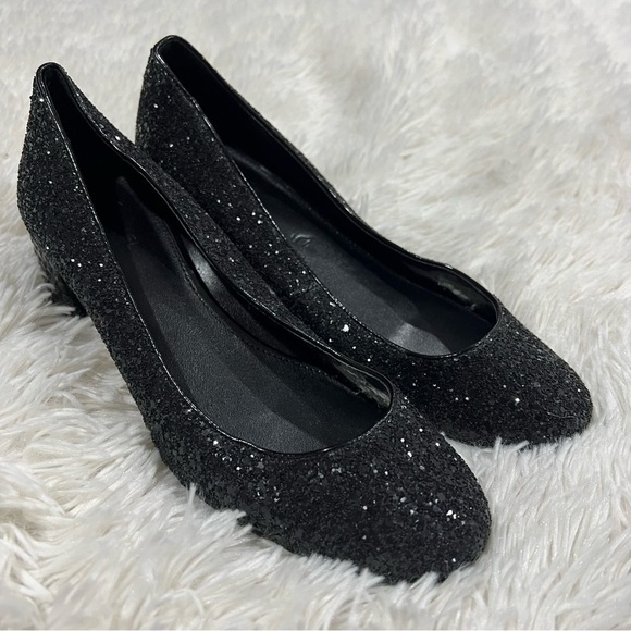 Michael Kors Arabella kitten pump black Suede jeweled heel size 7 - Picture 2 of 12